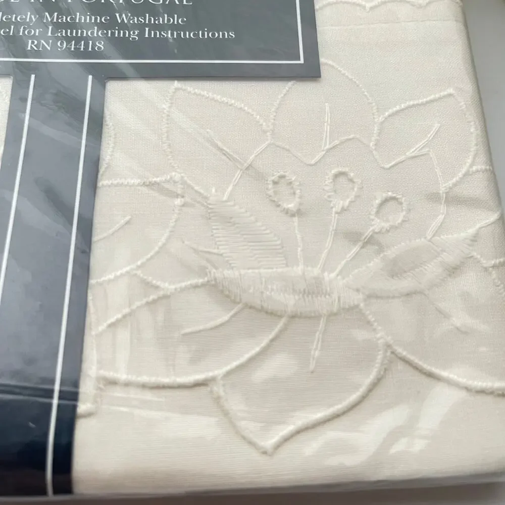 100% Cotton Embroidered Pillowcase Set 21 x 30